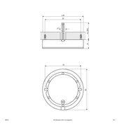 EVN Lichttechnik - Decken-/Wandleuchte P-LED Möbel Ein/Anbaul. 089014 chr-mt IP20 350mA 3W 3000K