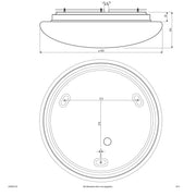 EVN Lichttechnik - Decken-/Wandleuchte LED-Anbauleuchte L500400125 IP44