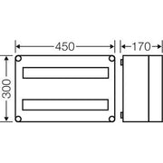 Hensel - Installationskleinverteiler Mi-Automatengehäuse Mi 1331 36TE