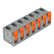 WAGO - Leiterplattenklemme Hebel 2606-3357 6mm²,grau − 26 Stück