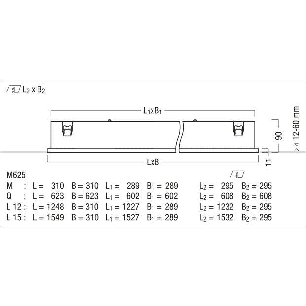 Zumtobel Group - Decken - /Wandleuchte LED - Einbauleuchte LF3 E 6300 #42186936 4000K