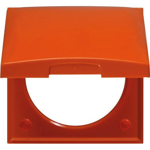 Berker - Abdeckrahmen Rahmen 1f m Klappdeckel 918282574 ITG Flow orange