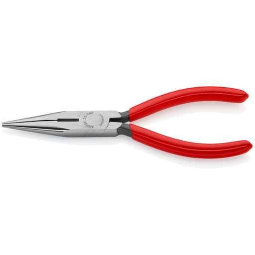 Knipex - Flachzange Flachrundzange 25 01 160 mit Schneide, 160mm