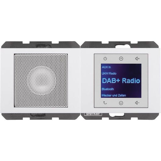 Berker - Elektronik-Gerät für Installationsschalterprogramme Radio mit Lautspr. DAB+ K. 29807009 x pw. gl