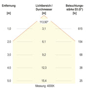 EVN Lichttechnik - Decken-/Wandleuchte LED-Einbaupanel LDQ220125