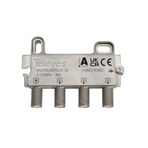 Televes - Abzweiger und Verteiler 3f. VT38FZ 8dB, 5-1218MHz