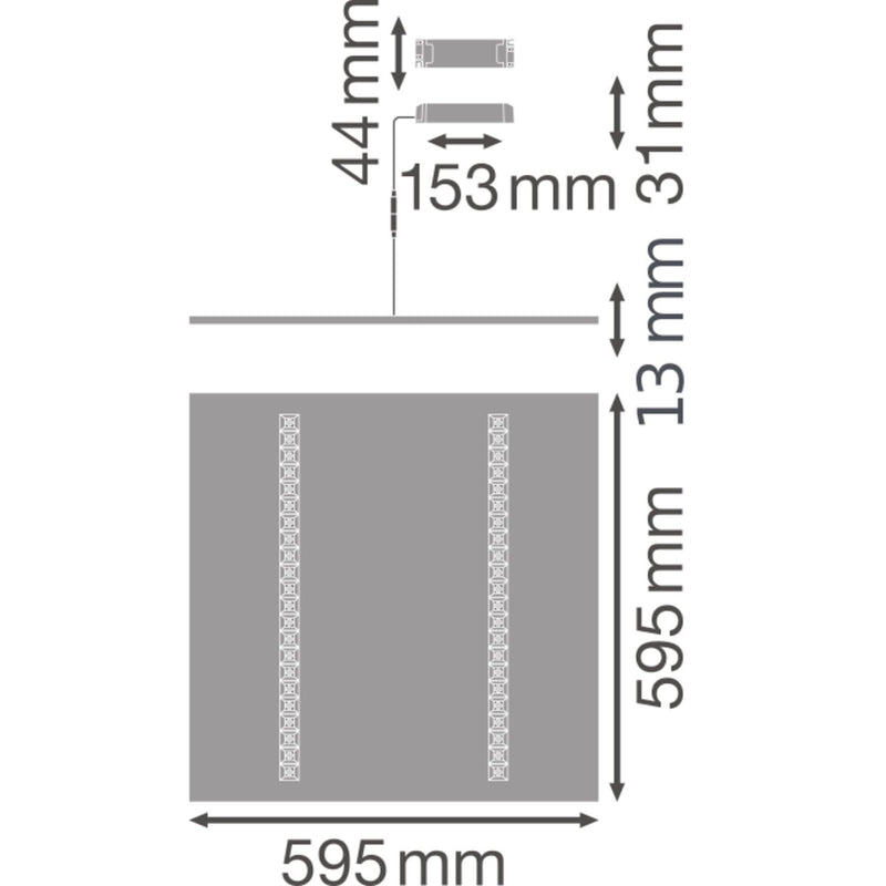 Ledvance - Decken-/Wandleuchte LED-Panel M600 PLINDV60033/3000DALI 3000K DALI
