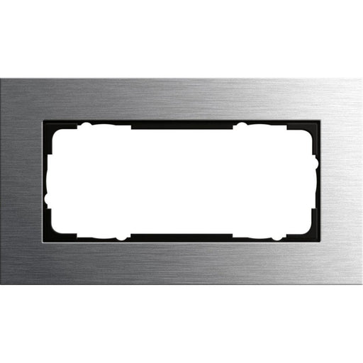 Gira - Abdeckrahmen 2fach 1002219 edelstahl