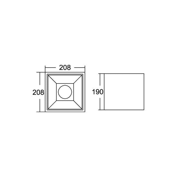 Brumberg Leuchten - Decken-/Wandleuchte LED-Anbaudownlight 42644185DA 3500K