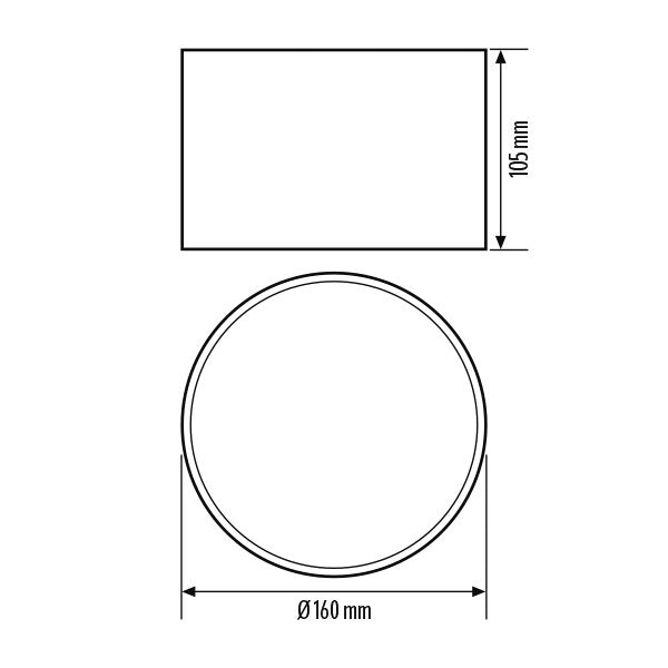 ESYLUX - Mechanisches Zubehör/Ersatzteile für Leuchten Transparenter Diffusor ALVA BL #EL00007002