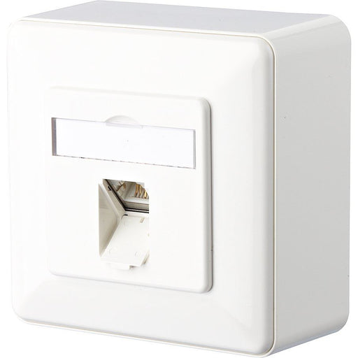 Metz Connect - Kommunikationsanschlussdose Kupfer Anschlussdose C6A AP E-DAT C6A 1AP rws 1xRJ45 rws − 1 Stück