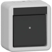 Gira - Installationsschalter Wippschalter 310730 Kreuz WG AP Grau