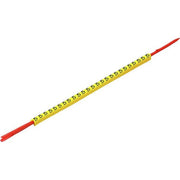 Weidmüller - Kabelmarkierungssystem Leitermarkierer CLI R 02-3 GE/SW Ö 3x3,4mm,weich,gelb − 10 Stück