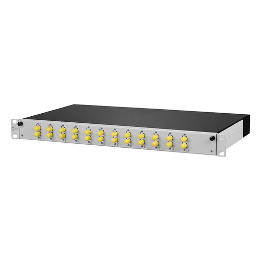 Metz Connect - Patchpanel LWL OpDAT slide Patchfeld 150265D112-F 12xST-D OM3