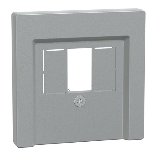 Merten - Einsatz/Abdeckung für Kommunikationstechnik Zentralplatte alu 297960 für TAE-Dose