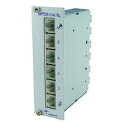 Telegärtner - Patchpanel Kupfer Mini-Verteiler Cat.6A 100006991 MPD6-HS K 3HE/8TE