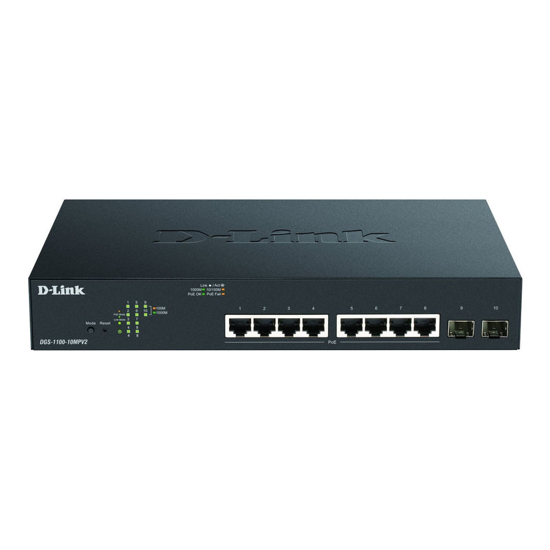 DLink - Netzwerk Switch Gigabit Smart Switch DGS-1100-10MPV2/E 10-Port PoE