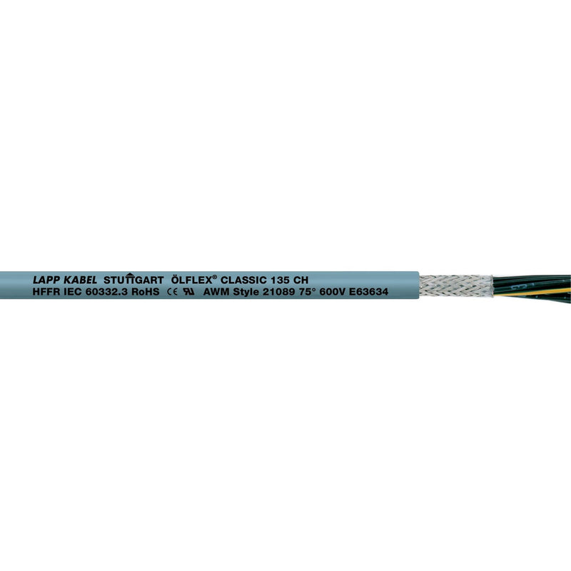 Lapp Kabel&Leitung - Energiekabel < 1 kV, für ortsveränderlichen Einsatz ÖLFLEX CLASSIC 135 CH 5X1 1123272/500 − 500 Meter