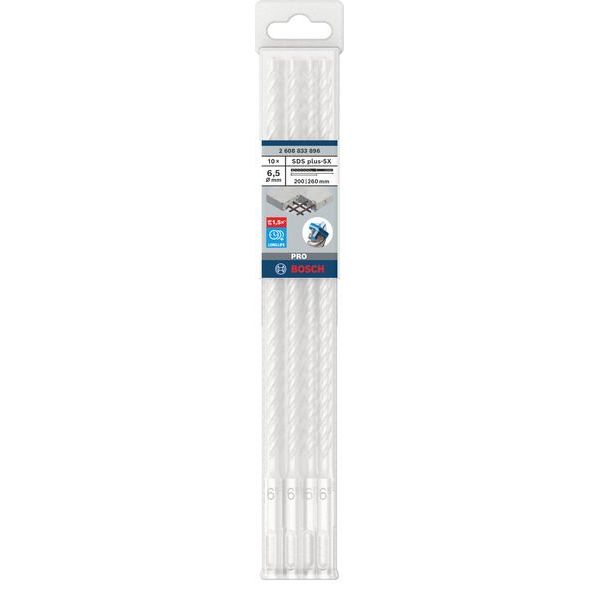 Bosch - Bohrer PRO SDS plus-5X 2608833896VE(10) Hammerbohrer 6,5 x