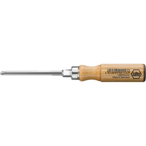 Wiha - Kreuzschlitz-Schraubendreher Holz-PH-Schraubendreher 129 PH 3x150