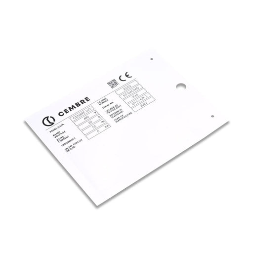 Cembre - Kennzeichnungsmaterial 88708GY MG-VRT-A PVC 25X80 88708GY MM GRAU − 100 Stück