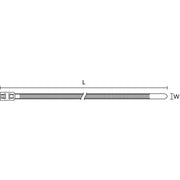 HellermannTyton - Kabelbinder T50RDH PA66HS BK 100 210x4,7mm − 100 Stück