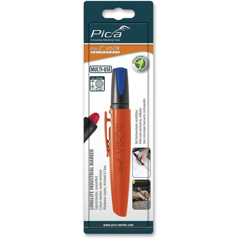 Pica-Marker - Markierungsstift VISOR Permanentmarker 990/41 blau − 5 Stück