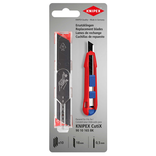 Knipex - Messer Ersatz-Klingen 90 10 165 E02 (VE10) für 90 10 165 BK
