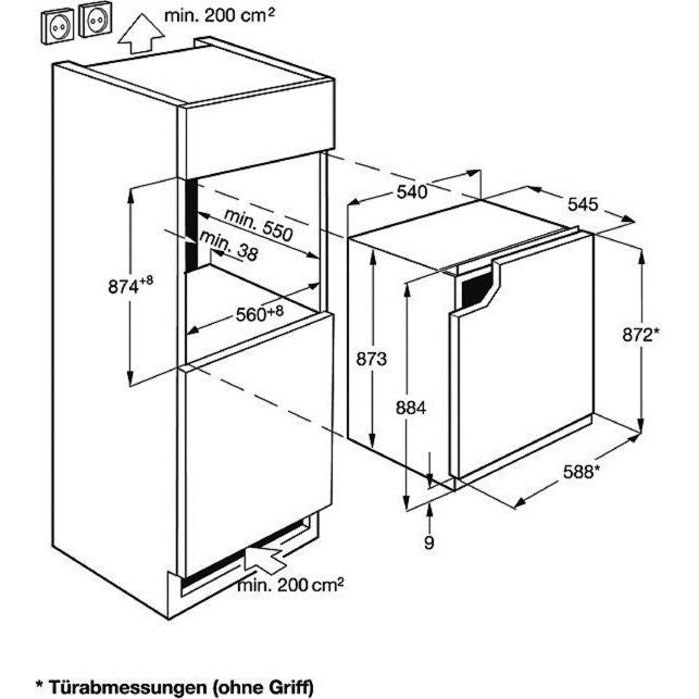 Electrolux AEG - Kühlschrank EB-Kühlgerät OSK5O88EE dekorfähig