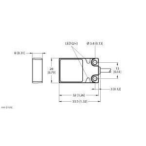 Turck - Induktiver Abstandssensor Sensor BI7-Q08-LIU induktiv