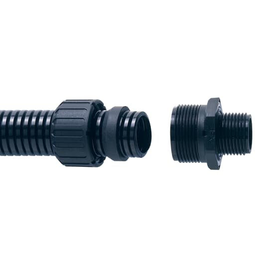 ABB Stotz S&J T&B - Kunststoff-Wellschlauch-Verschraubung Verschraubung gerade ASF13/M16/A/BL Nm13 Polyamid − 10 Stück