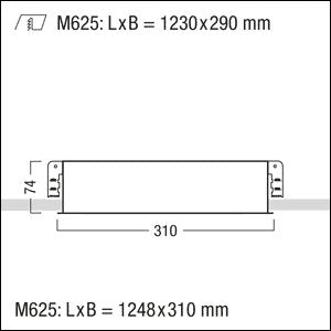 Zumtobel Group - Decken-/Wandleuchte LED-Einbauleuchte MIREL-L NIV#42925640 3600-830 M625L LDO