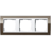 Gira - Abdeckrahmen 3fach 0213763 klar braun