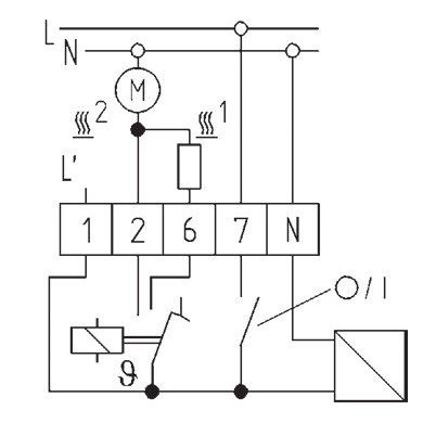 Eberle Controls - Raumthermostat/Uhrenthermostat Temperaturregler RTR-E 7610