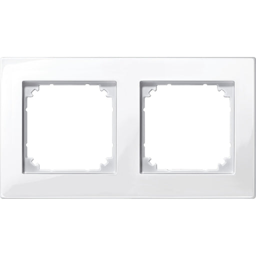 Merten - Abdeckrahmen M-PLAN-Rahmen 2f. pws/gl 515219