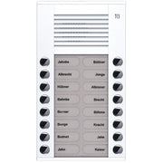 TCS Tür Control - Türstation für Türkommunikation Audioaußenstation 2-reihig PES16-WS/04 16 Tasten AP weiß