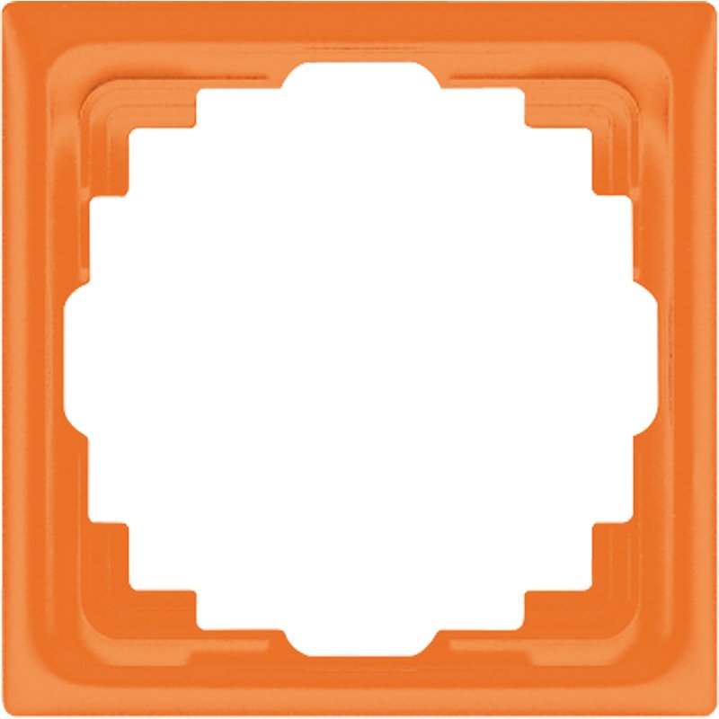 Jung - Abdeckrahmen Rahmen 1-fach orange CD 581 K O waage/senkrecht