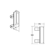 Brumberg Leuchten - Decken-/Wandleuchte LED-Wallwasher 60831643 3000K