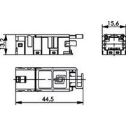 Telegärtner - Modularer Steckverbinder STX RJ45 Modul Cat.6 100007526