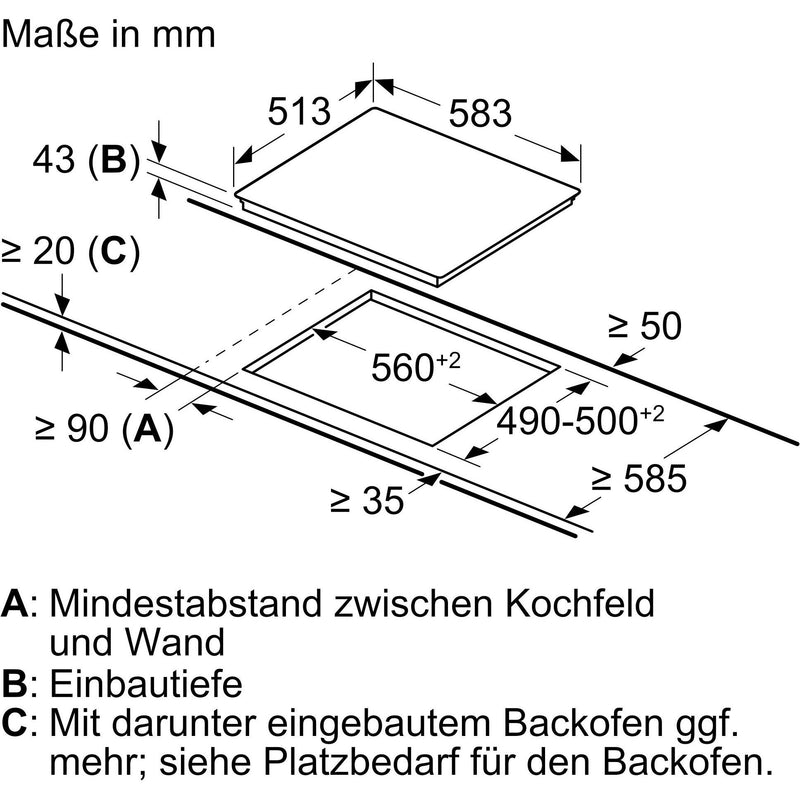 Constructa-Neff - Kochfeld EB-Kochfeld M16SRF0L0 1 Bräterzone