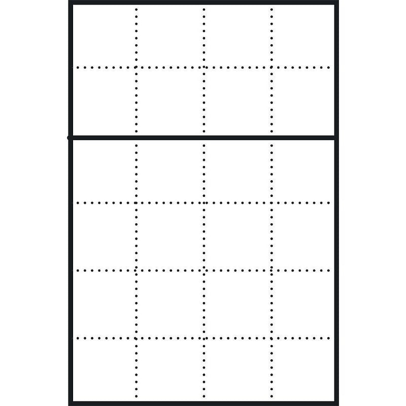 Siedle&Söhne - Montageelement für Türstation Briefkasten-Gehäuse AP BGA 611-4/6-0 W ws