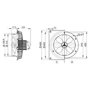 Maico - Wandventilator für Industrie und Gewerbe Ventilator DZQ 30/6 B