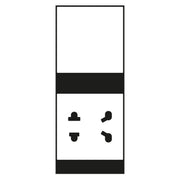 Jung - Abdeckung/Bedienelement für Installationsschalterprogramme Abdeckung 2fach SO A 7522 BF WW PL Serie A, alpinweiß