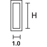HellermannTyton - Kabelmarkierungssystem Kennzeichnungsträger HC09-17-PE-CL (VE50) 10.00x17.5mm transp