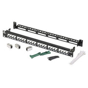 Panduit - Patchpanel Kupfer Patchpanel 482,6mm (19") CP24WSBBK6TGBL 1HE,24Port,sw
