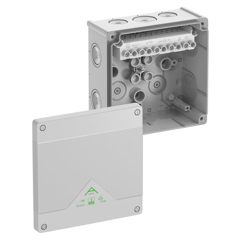 Spelsberg - Dose, Gehäuse für Montage auf der Wand/Decke Abzweigkasten Abox 100-10²