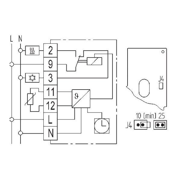 Eberle Controls - Raumthermostat/Uhrenthermostat Uhrenthermostat easy 3 fw