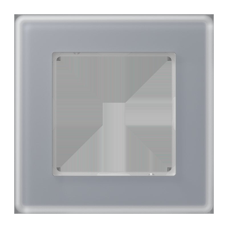 Jung - Abdeckrahmen Glasrahmen 1fach AV 581 GLM KG kristallgrau