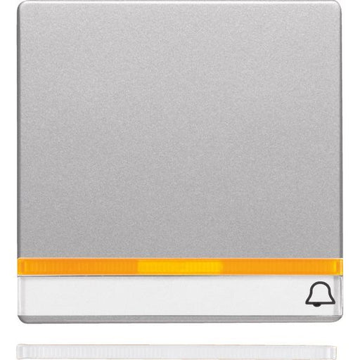 Berker - Abdeckung/Bedienelement für Installationsschalterprogramme Wippe alu/lack 16286074 mit 2 Linsen u.BSF