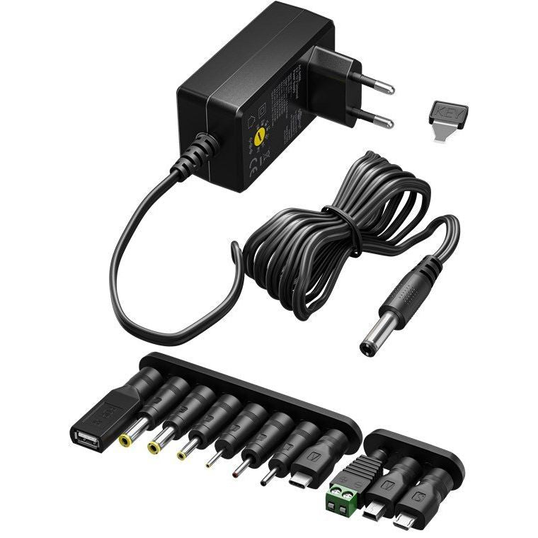 Goobay - Netzgerät für Unterhaltungselektronik Universal-Netzteil 64568 stab.3-12V